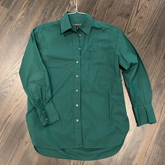 Banana Republic Long Sleeve Shirt Size XS Deep Green Color - Picture 1 of 4